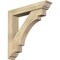 Ekena Millwork Merced Traditional Rough Sawn Bracket w/ Offset Brace, Douglas Fir, 6"W x 32"D x 32"H BKT0604X32X32MRC01RDF - alternate 1
